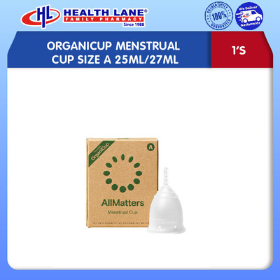 ALLMATTERS ORGANICUP MENSTRUAL CUP SIZE A 25ML/27ML